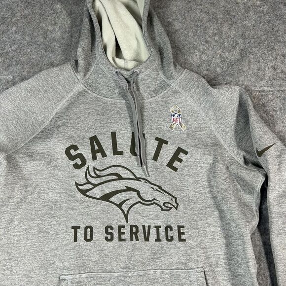 Nike NFL Denver Broncos Salute To Service USA Pullover Hoodie Sweatshirt Small - Picture 2 of 10